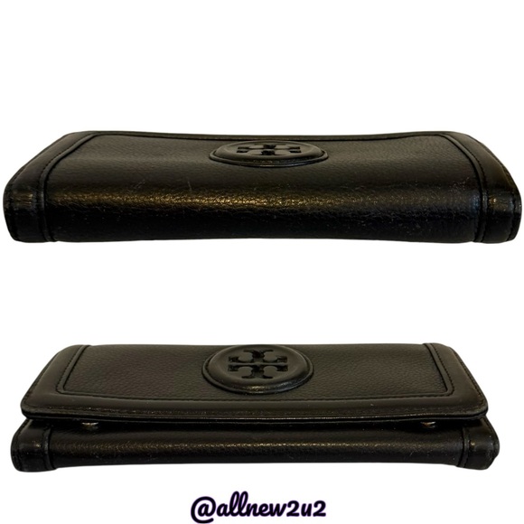 Tory Burch Chelsea 2 pc Set Slouchy Leather Tote Wallet Pebble Leather Host Pick - Picture 7 of 11